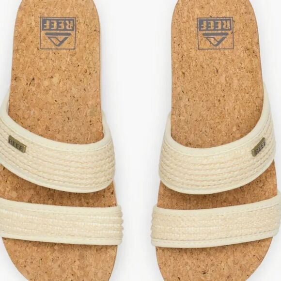 Reef Cushion Vista Hi Slide Sandal- Vintage Raffia - Picture 3 of 9